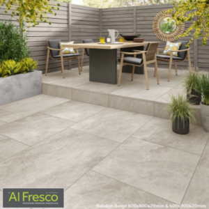 Rainton Beige Matt Porcelain Tile (Al Fresco Range) £45.00 Per Sqm Delivered - Image 1