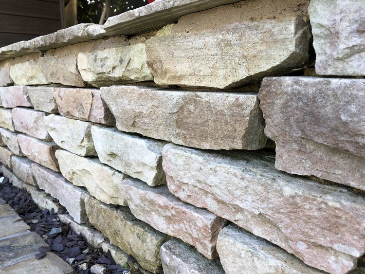 mint fossil walling blocks 320mm long