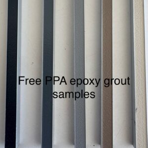 PPA epoxy grout samples