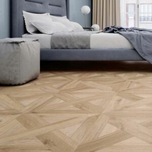 Argyll Parquet Oak Glazed Porcelain W&F 600x600mm - Image 1