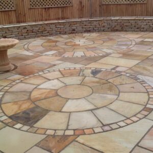 mint fossil Indian sandstone circles