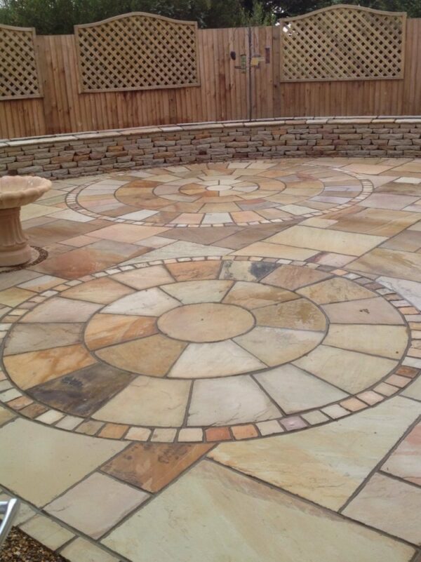 mint fossil Indian sandstone circles