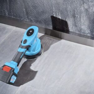 tile and paving suction cup, with a vibration mode. no more using a rubber mallet.