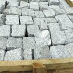 Silver-grey granite cobbles