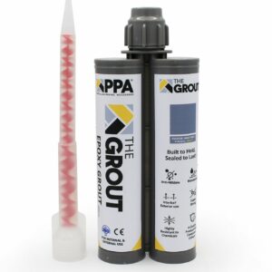 Light grey epoxy, grout