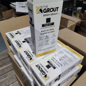 epoxy grout tube and box