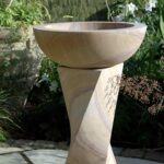 Rainbow Indian Sandstone bird bath