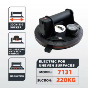 Heavy-duty suction cup tool for lifting porcelain paving slabs