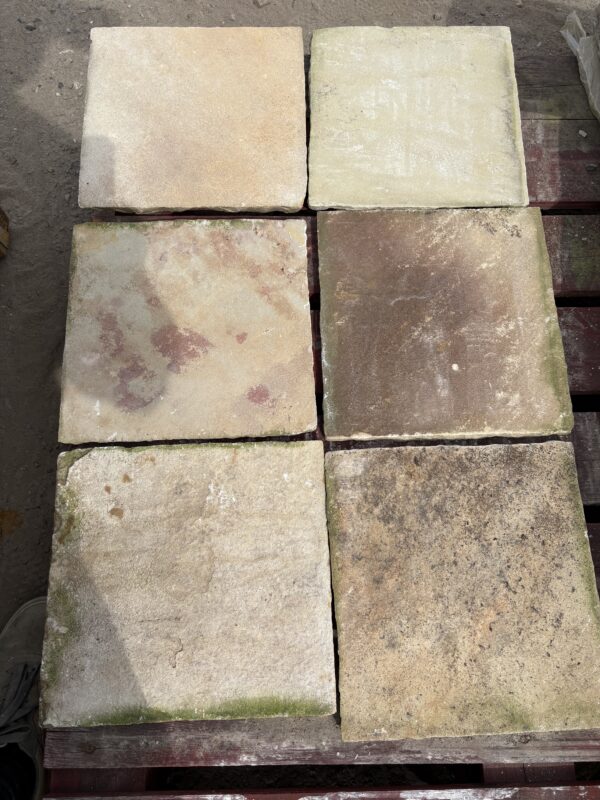 Mint fossil 300mm x 300mm stepping stones