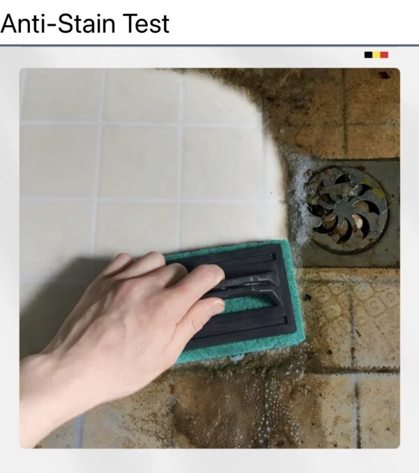 PPA epoxy grout stays, clean, even under heavy dirt and grime.