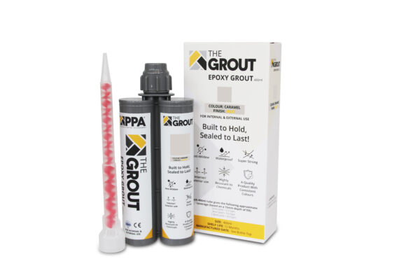 Caramel epoxy, grout for interior and exterior tiles