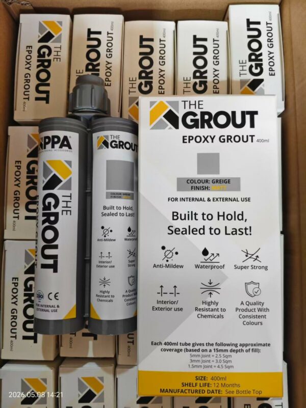 Greige Epoxy Grout Tube £18.00